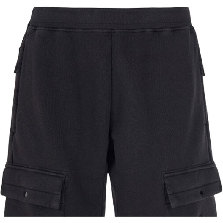 STONE ISLAND Pantaloncini Casual da Uomo con Logo Ricamato sulla Tasca Neri 761564453-V0029
