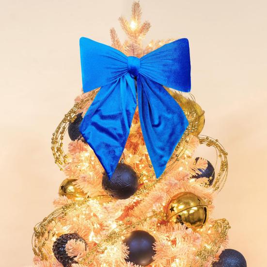 Velvet Bow Christmas Tree Decor Wedding Door Window Decoration Festive Home Accent for Holiday Celebrations