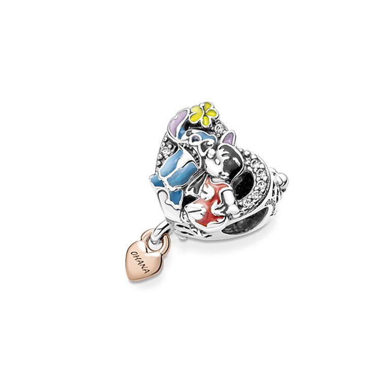 Pandora Disney Series Stitch Family Charm Men Charm Multicolor 781682C01 Multicolor,F