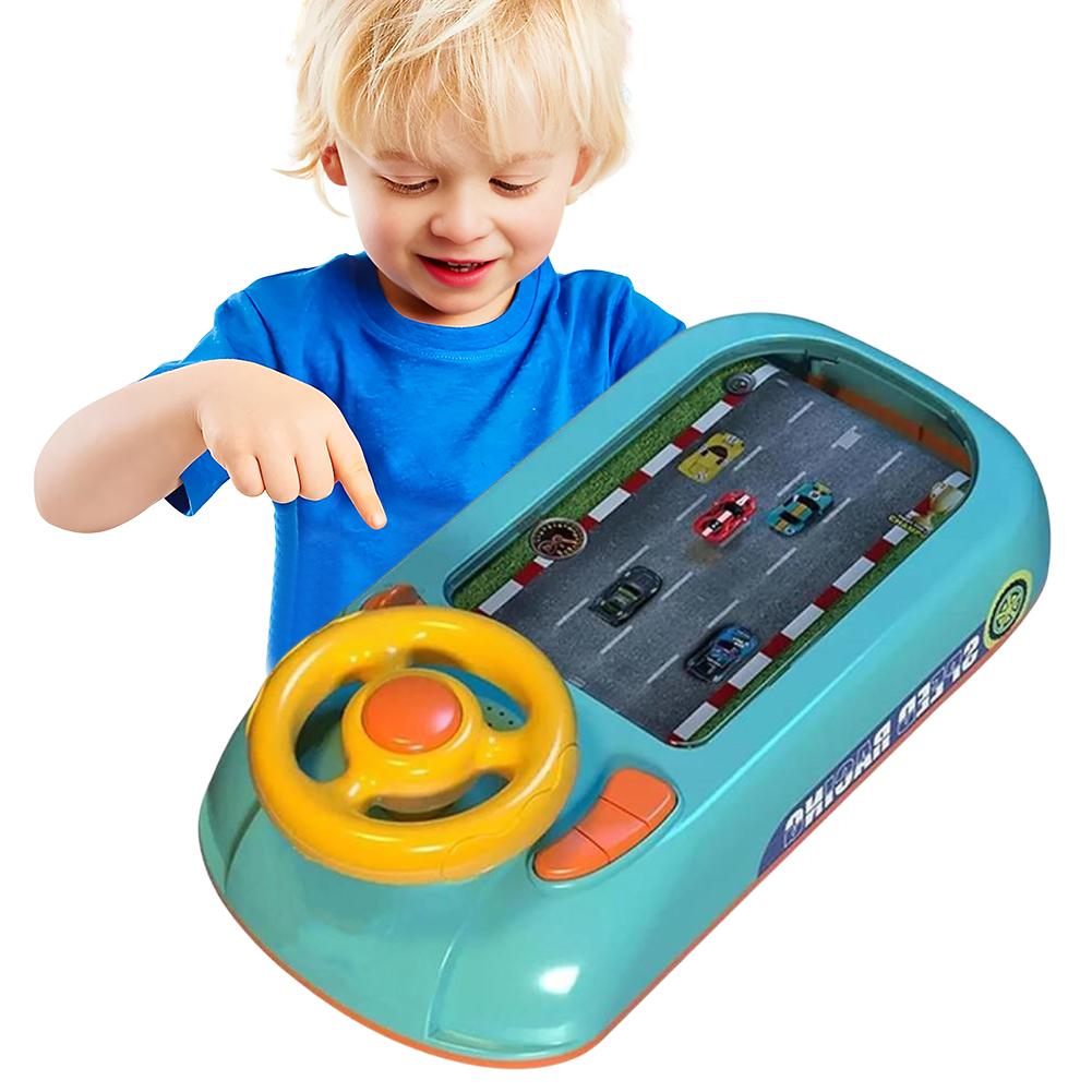 Driving Simulator with Music and Vehicle Sound Effects Interactive Simulation Racing Toy Driving Games for Boys Girls Xmas Gifts