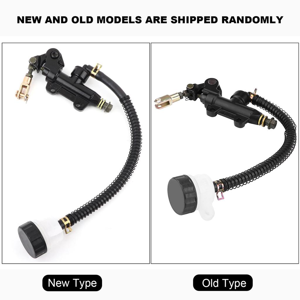 Rear Brake Master Cylinder, Premium Foldable Hydraulic Pump for , Aluminum Alloy, Black, Brand New