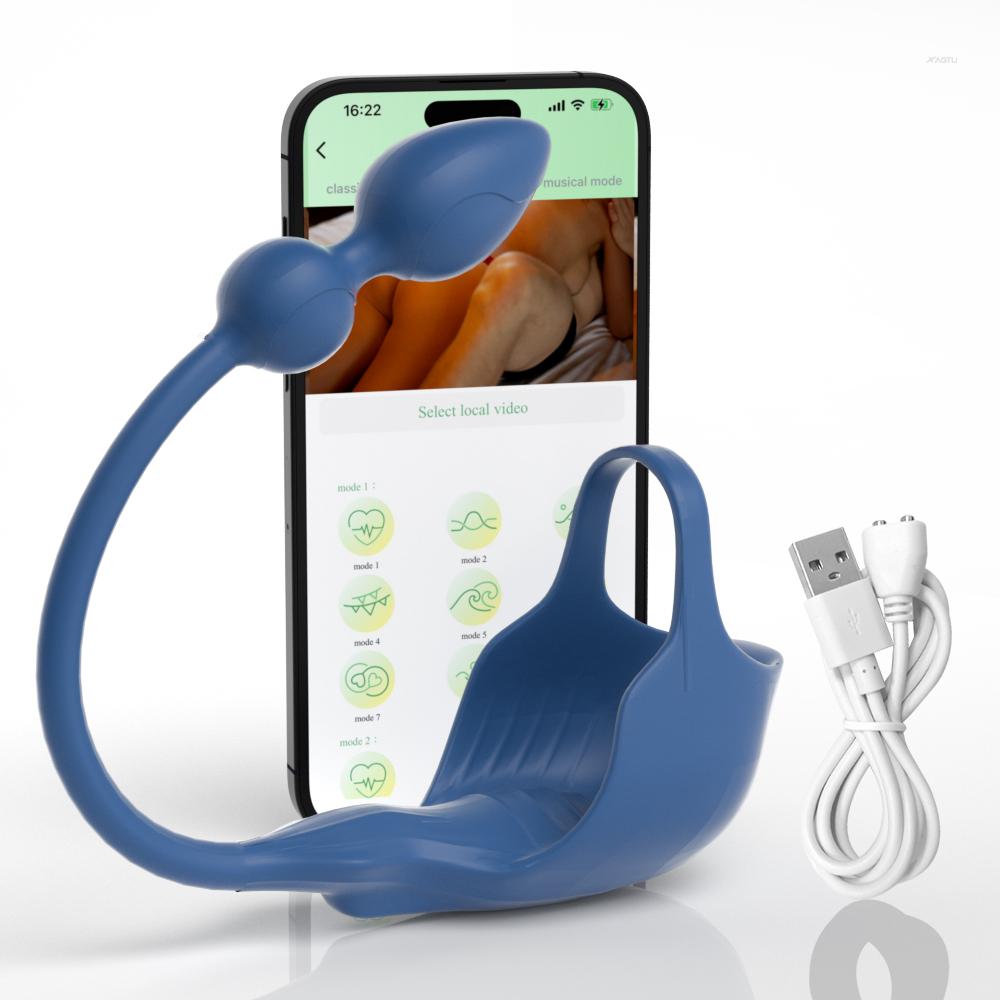 Vibrating Cock Ring Testicles Vibrator With Mini Anal Butt Delay Ejaculation Penis Ring Sex Toys For Men Couples Penisring