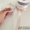Translucent Chiffon Ribbons 2.5cm Width Hair Clip Ribbons New Festival Gift Box Packing Ribbons