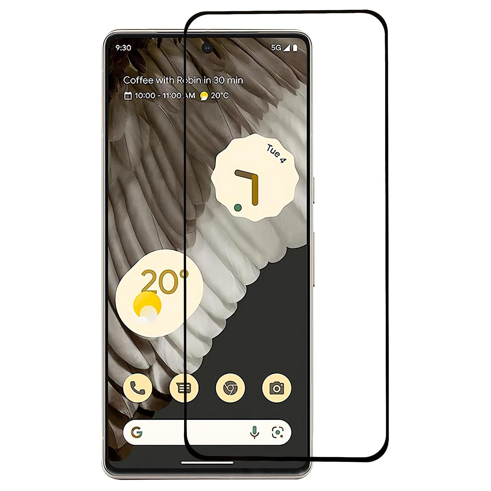 

Для Google Pixel 7 Pro 5G Повністю Клейовий Повноекранний Захисник Екрану з Шовкографією Загартоване Скло Ультрапрозора Екранна Плівка, Чорний Край Type A