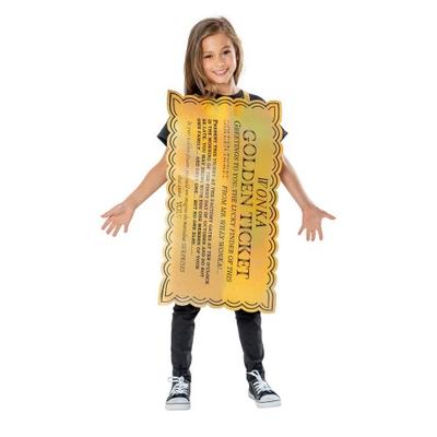 Willy Wonka und die Schokoladenfabrik Golden Ticket Wappenrock für Kinder