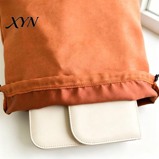 Dust Proof Handbag Storage Bag Suede for Handbag, Drawstring Closure Protective Tote Organizer Closet Organizer, Portable Moisture Wardrobe or Travel