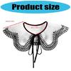 Popular Detachable Collar Embroidered Lace Trim False Collar For Female Teens Girl Daily Outfit Styling Accessory