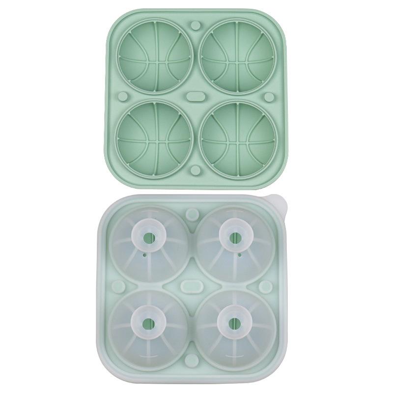 Silicon Whiskey Silicone Ice Grid Basketball Ice Grid Ice Hockey Ice Box with Funnel Silicone Ice Grid Ice Cube Mould Basketball ice tray