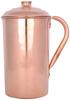 Caraffa d'Acqua in Rame 1 Litro – Caraffa in Rame Fatta a Mano per Benefici per la Salute e Acqua da Bere Quotidiana