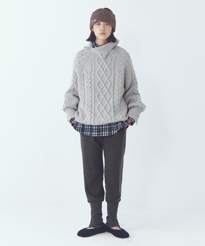 CITTA Essential Leg Warmer Layered Pants_Ctb558(Charcoal)