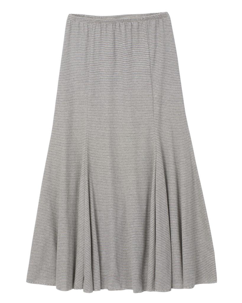 Pahisum Striped Mermaid Skirt_Charcoal