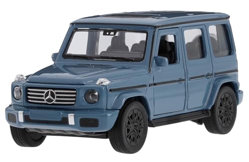 

[Mercedes-Benz Collection] Genuine G 500 Pull-Back Car MANUFAKTUR Vintage Blue 1/43 Scale