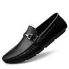 2024 Italian handmade genuine leather high-quality loafers for men's leisure, high-quality mocasin shoes for men's business