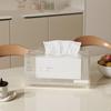 Nordic Style Desktop Tissue Box Waterproof Facial Paper Holder Table Napkins Case  Bathroom