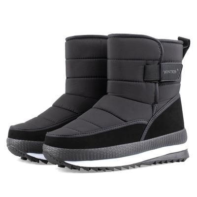Herrenstiefel Outdoor Winterstiefel Mann High-Top wasserdichte rutschfeste Schuhe Leichte Schneestiefel Mode Baumwolle Winterschuhe