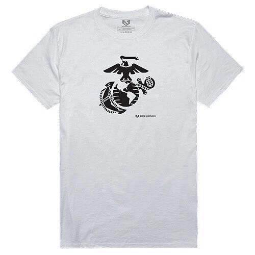 United States Marine Corp USMC Eagle, Globe & Anchor Graphic White Men s T-Shirt S