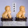 Wood wooden lion art lucky natural boxwood wood money luck Feng Shui goods and female [dsdsad] carving, lion, (guardian dog) amulet, animal, ornament,