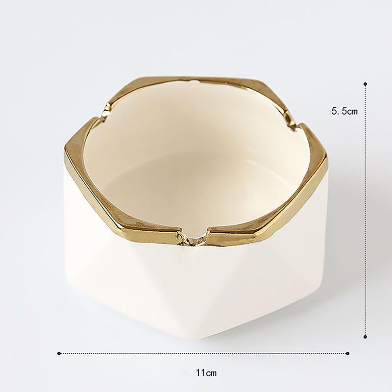 European Ceramic Ashtray Accessories Home Living Room Coffee Table Furnishing Ornaments Hotel Club KTV Desk Decoration Items