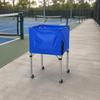 Basketball Storage Cart Foldable Sports Organizer Large Basket for Court