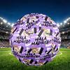 Real Madrid Print Size 5 Soccer Ball, PU Wear Resistant Football for Match Training and Daily Practice, Birthday Gift for Soccer Fans
