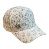 Travel Gathering Lace Hat with Lace Floral Outdoor Sports Sunproof Baseball Hat Girl Adjust Head Size Fishing Hiking Hat