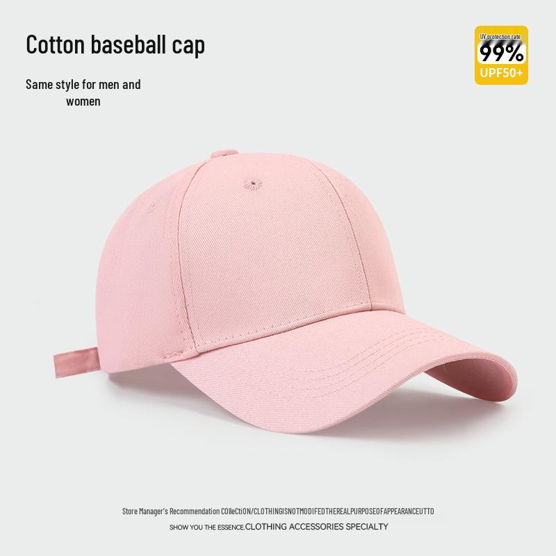 Japanese Style Women's Solid Color Baseball Cap with Adjustable Fit for Spring and Autumn