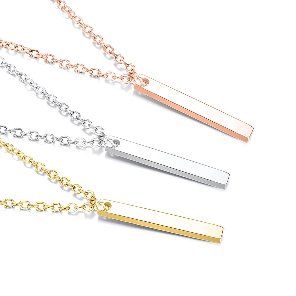 EManco Necklace Factory Price Flowing Geometric Vertical Pendant Necklace New Creative Jewelry Fashion Necklace