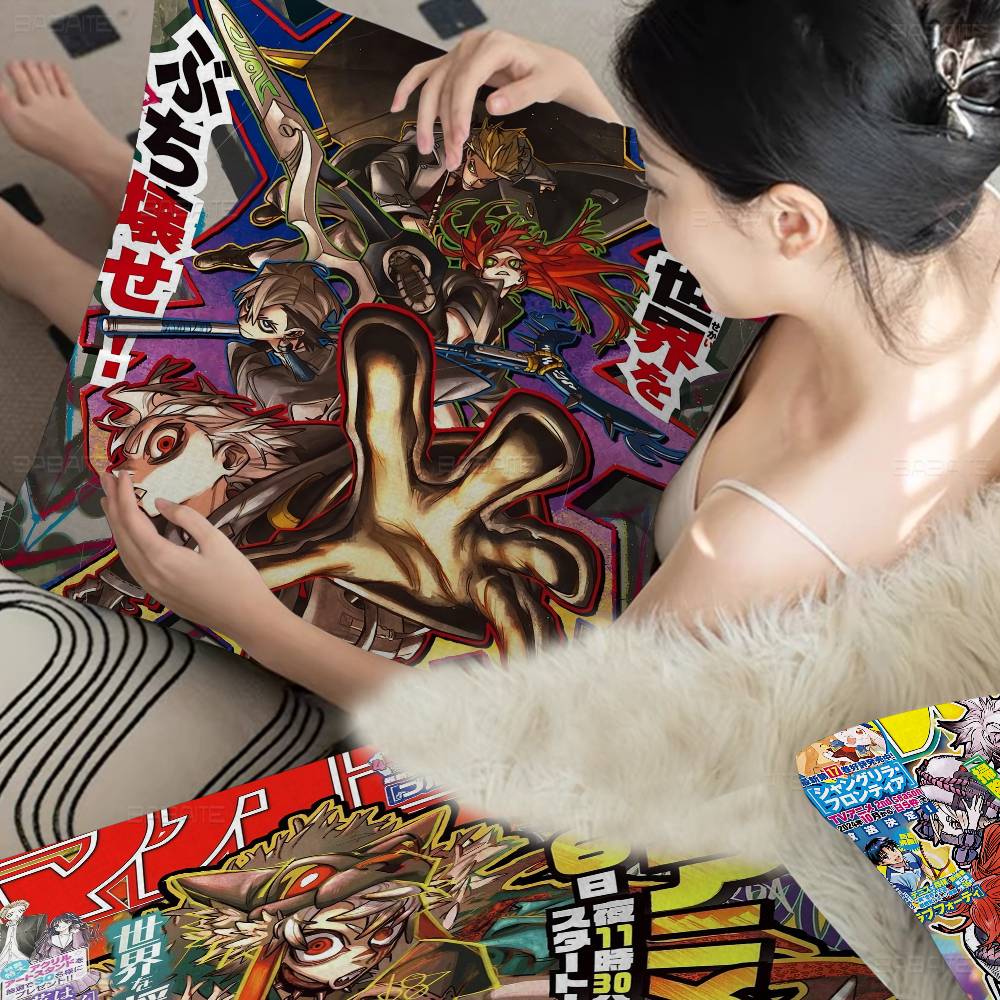 Japanese Supernatural Combat Anime GGachiakuta 4545cm Cushion Cover Pillow Cover Decor Pillowcase Home Pillowcase For Couch