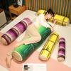 Cartoon Simulation Bamboo Throw Pillow Plush Toy Home Pillow Girl Sleeping Leg Long Throw Pillow Doll