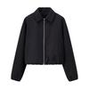 European and American style, new women's clothing, fashionable, lapel short zipper jacket 8372246800