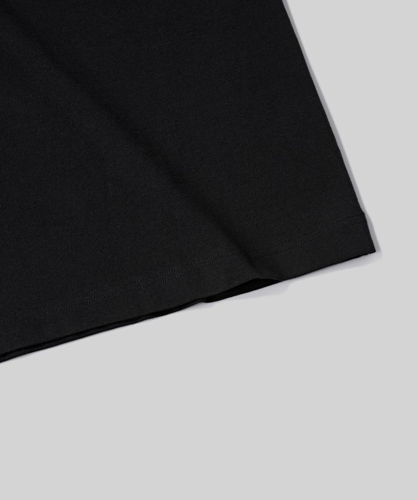 Beodeonteu Original Bird Logo Embroidered T-Shirt [Black]