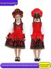 European Court-Inspired Russian Ethnic Costume Dress for Performances & Competitions