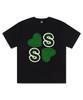 PAGESIISII Lucky S Printed Short Sleeve T-Shirt Black