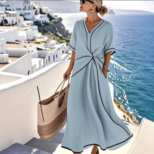 2026 European and American Women's Clothing Explosive Summer New Temperament Elegant Temperament Commuter Dress