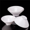 Japonské misky ve tvaru klobouku Bílý melamin Velká miska na ramen, rýži, nudle, Mala Tang Restaurace Servírovací nádobí Porcelánové nádobí