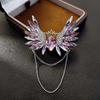 High-End Light Luxury Flower Brooch Female Heavy Industry Design Sense Animal Brooch Diamond Corsage Coat Clothing Accessories