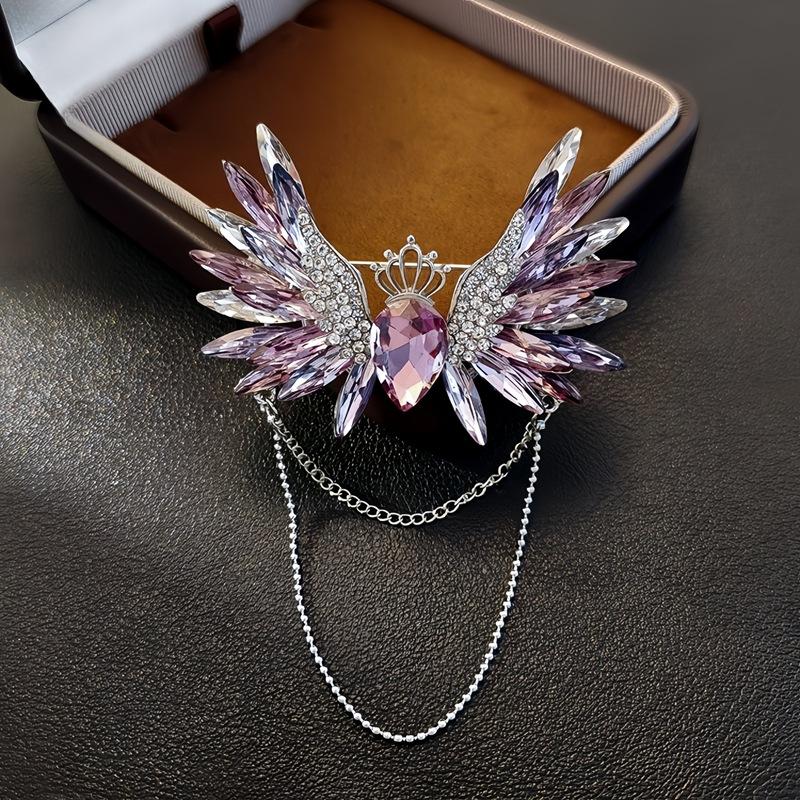 High-End Light Luxury Flower Brooch Female Heavy Industry Design Sense Animal Brooch Diamond Corsage Coat Clothing Accessories