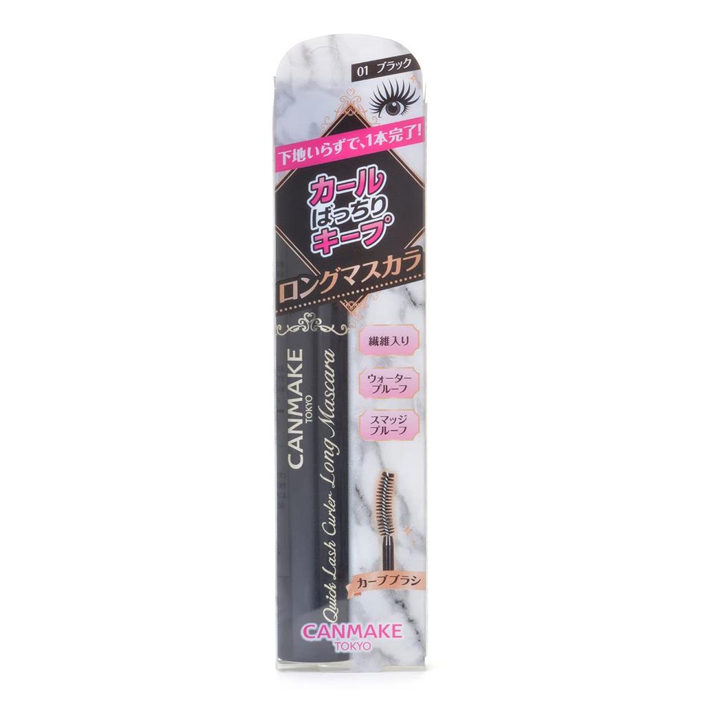 CANMAKE Quick Lash Curler Long Mascara 01 Black 6.5g (x 1)