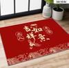 Chinese Style Festive Floor Mat, Anti-slip Welcoming Mat for Entrance and Corridor Easy Clean Autumn and Winter Home Decoration
