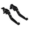 Nakira Brake and Clutch Lever Set for and GSXR GSX250R, V-Strom250, GSR250, (Black)