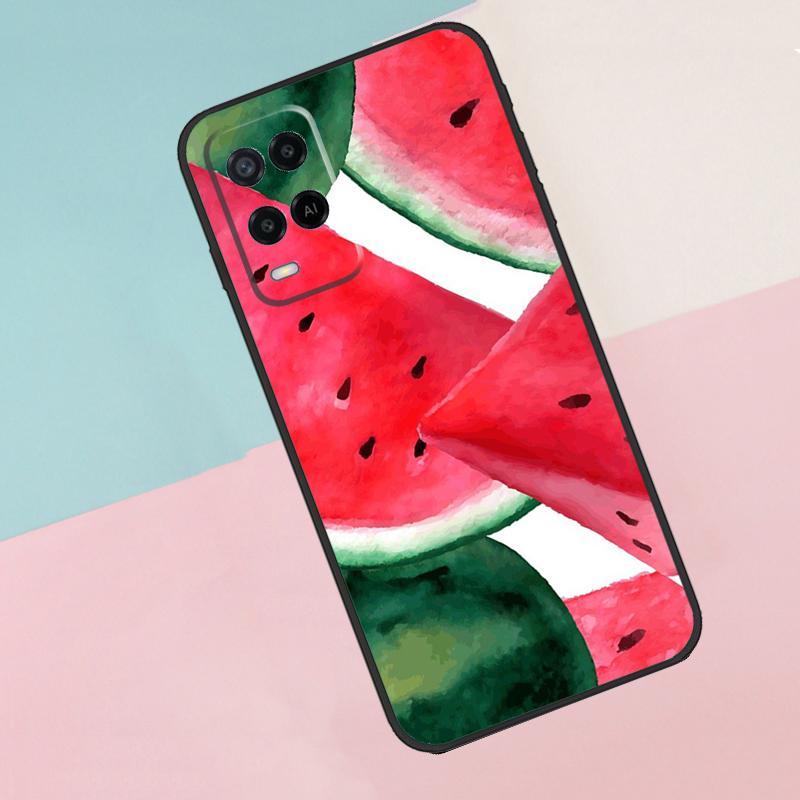 Cute Summer Fruit Watermelon For Oppo A18 A38 A78 A98 A96 A58 A17 A77 A80 A40 A60 A16 A76 A74 A94 A54 A15 A57S Phone Case