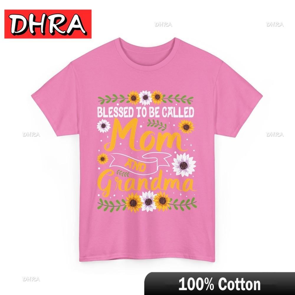 Grandmother Shirt Blessed To Be Called Mom and Grandma Sunflower Shirt Cool Bold Unique Tee Shirt Streetwear Anime Aesthetic