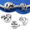Copperopenwork Elephant Hanging Sloth Charms Beads Fit Pandora Bracelet For Women Diy Fine Jewelry Making