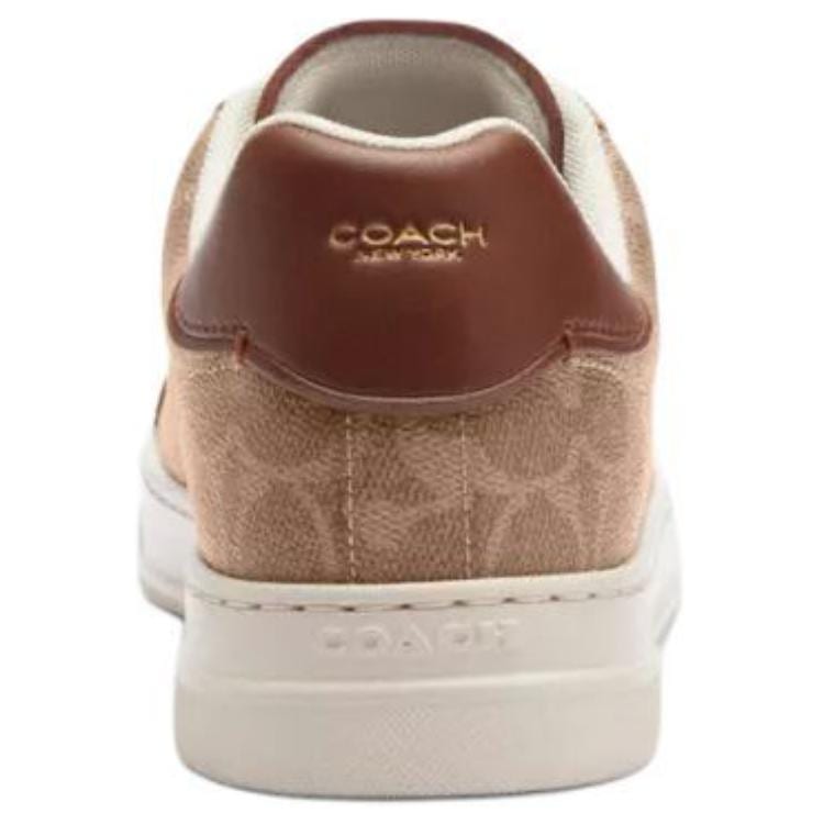 COACH Highline Leather Low top Skateboard Shoes Women's Brown CW970-XH9
