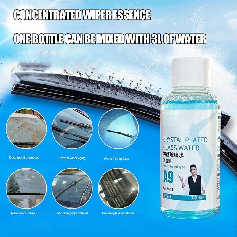 Car Windshield Cleaner Fluid 50ml Auto Glass Cleaneing Washer Fluid Portable Windshield Windscreen Washing Supplies