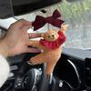 Ballet Bear Keychain Plush Hanging Ornament for Bags Keys Car Interior Pendant Decoration Daily Use Keyring Accessories