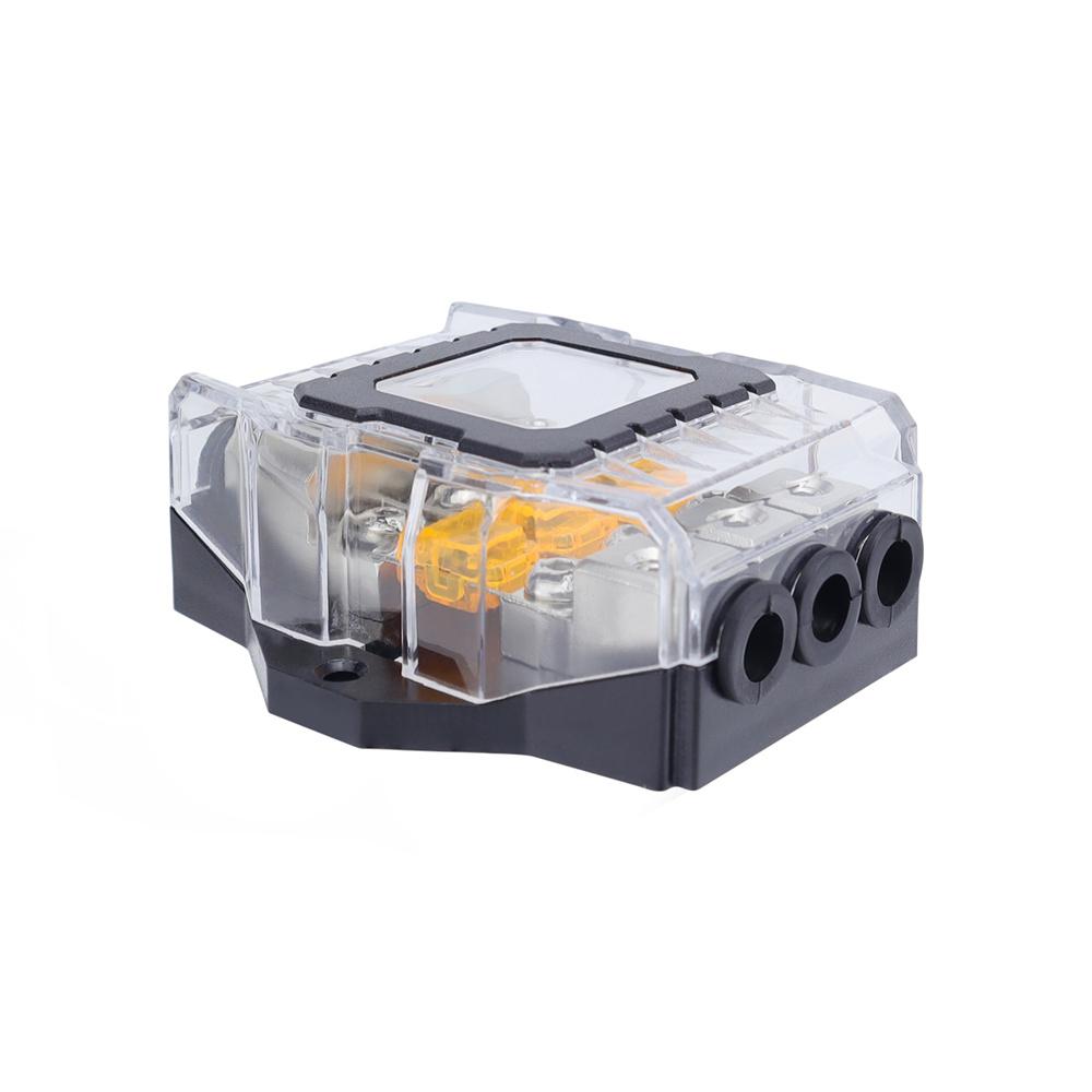 32V 80A 3cestný držák pojistek HiFi Auto pojistkový distribuční blok Vodotěsný prachotěsný