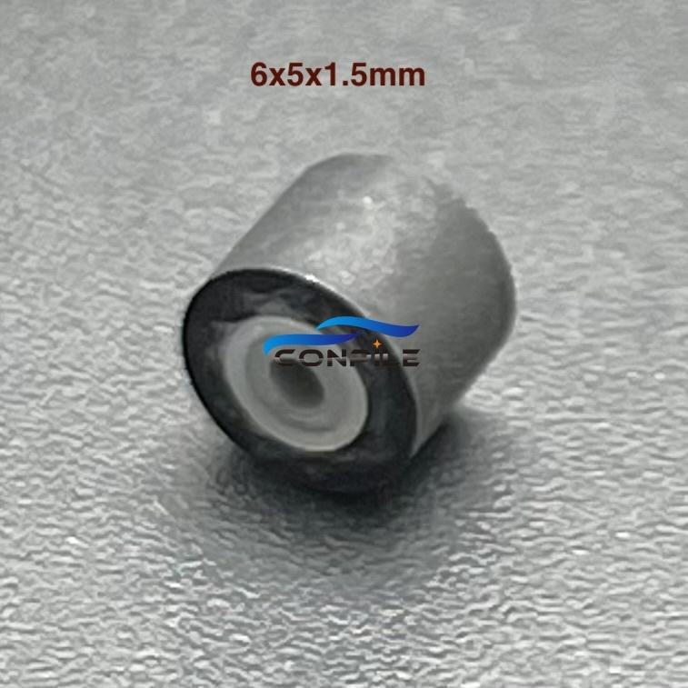 5pcs 6mmx5x1.5 press wheel belt pulley rubber audio recorder cassette deck pinch roller tape recorder Stereo player