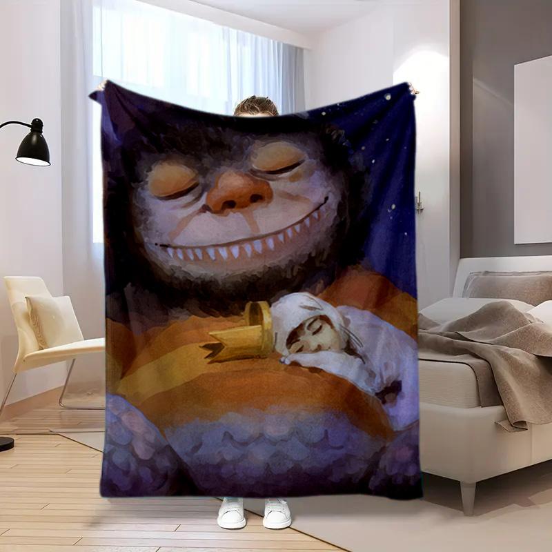 Where Wild Things Blanket Suitable All Seasons Soft Comfortable Sofa Office Home Blanket Holiday Birthday Gift Blanket Soft And Comfortable Blanket