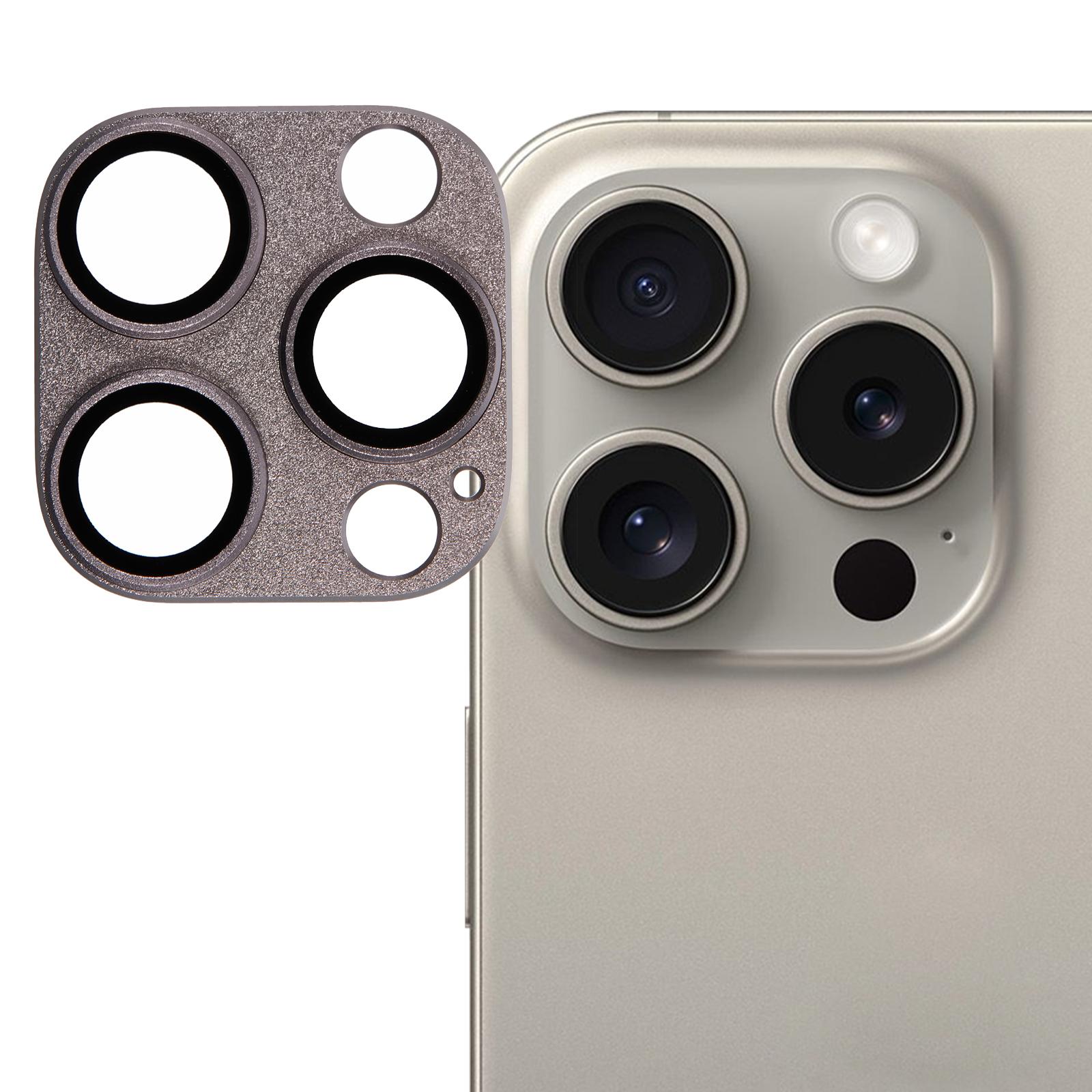 

For iPhone 16 Pro Max/16 Pro Camera Lens Protector Ultra Clear Tempered Glass Lens Film Grey